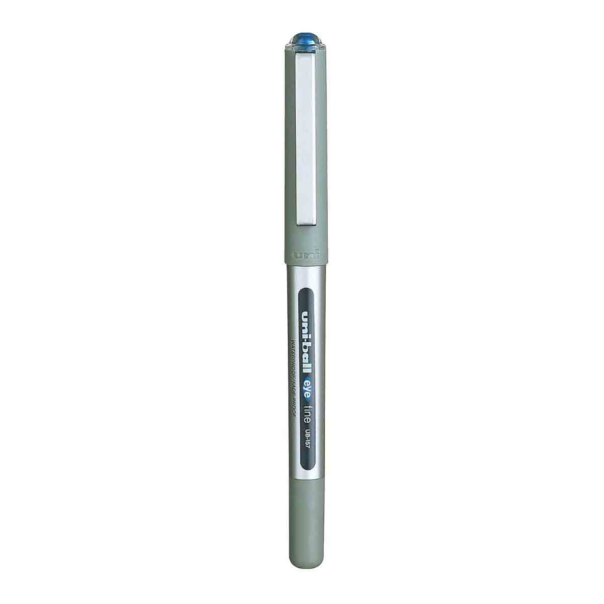 Uni-Ball 0.7mm Eye Liquid Ink Fine Roller Blue Ball Pen, Pack of 2