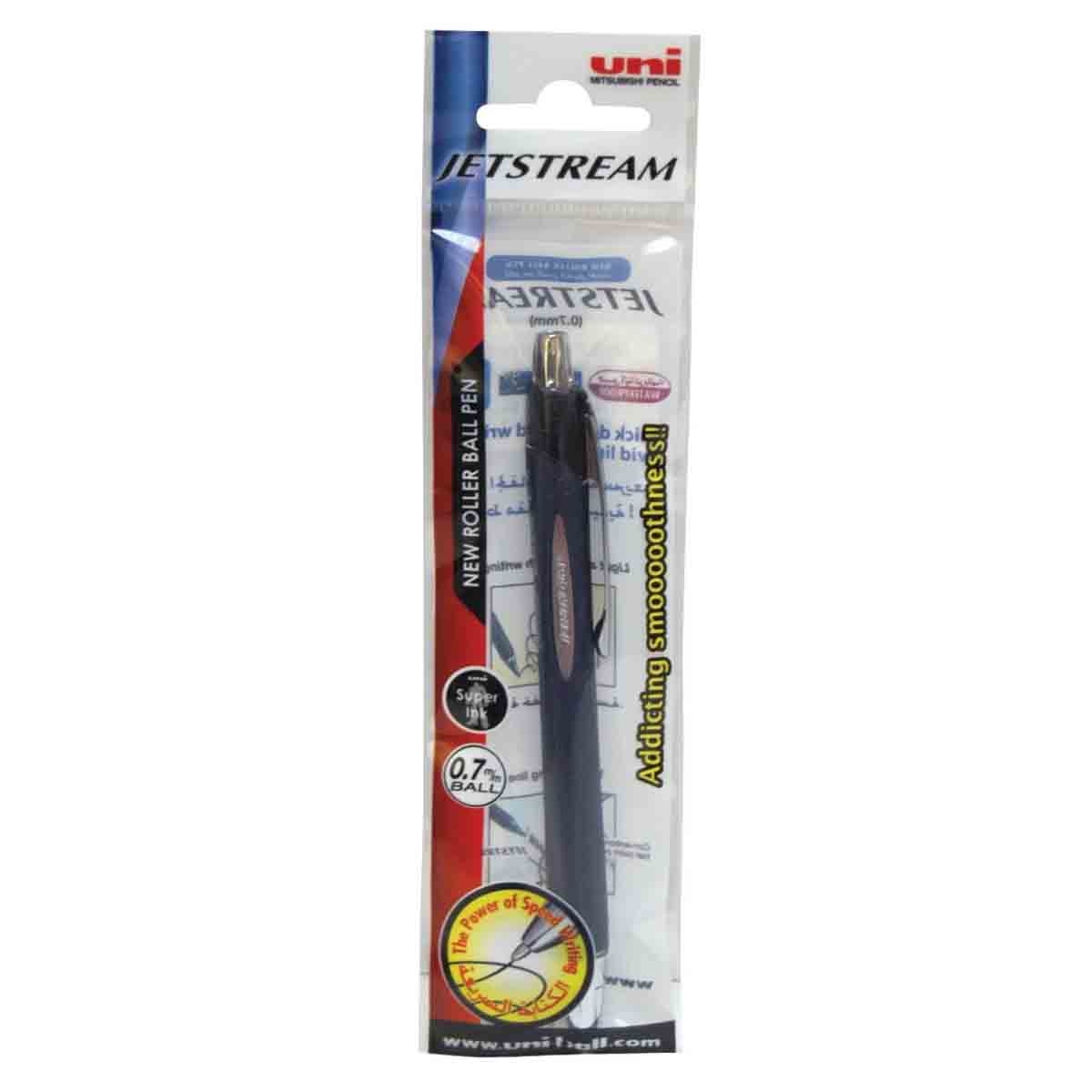 Uni-Ball 0.7mm Jetstream Retractable Roller Black Ball Pen