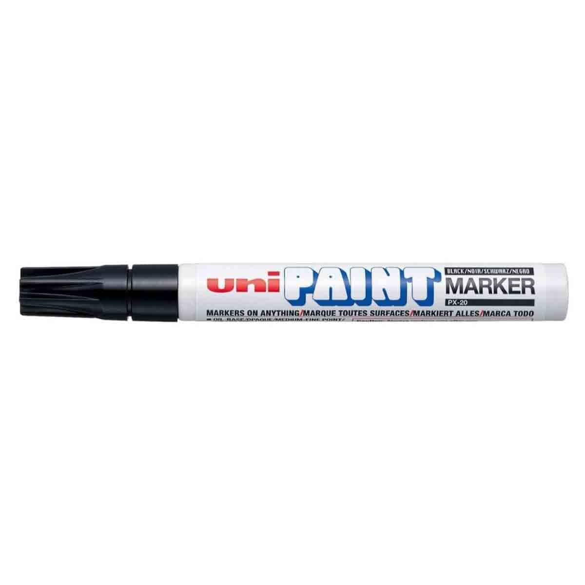 Uni-Ball MI-PX20-01BK Black Bullet Paint Marker