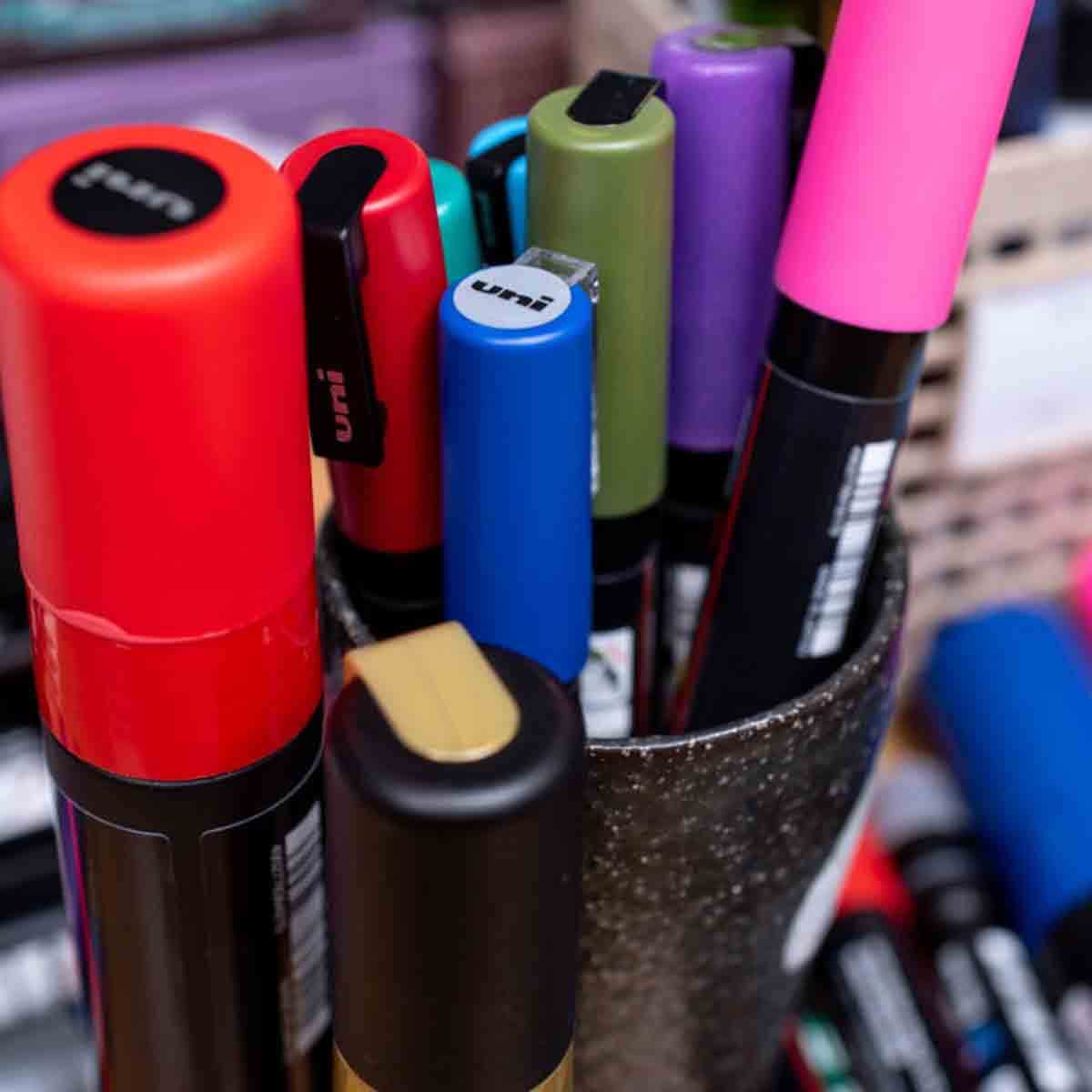 Uni Posca Basic Colour Marker Set, Pack of 16