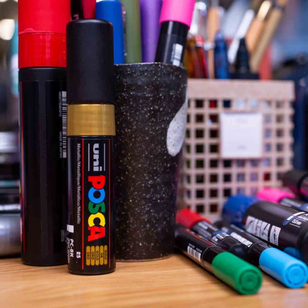 Uni Posca Basic Colour Marker Set, Pack of 16