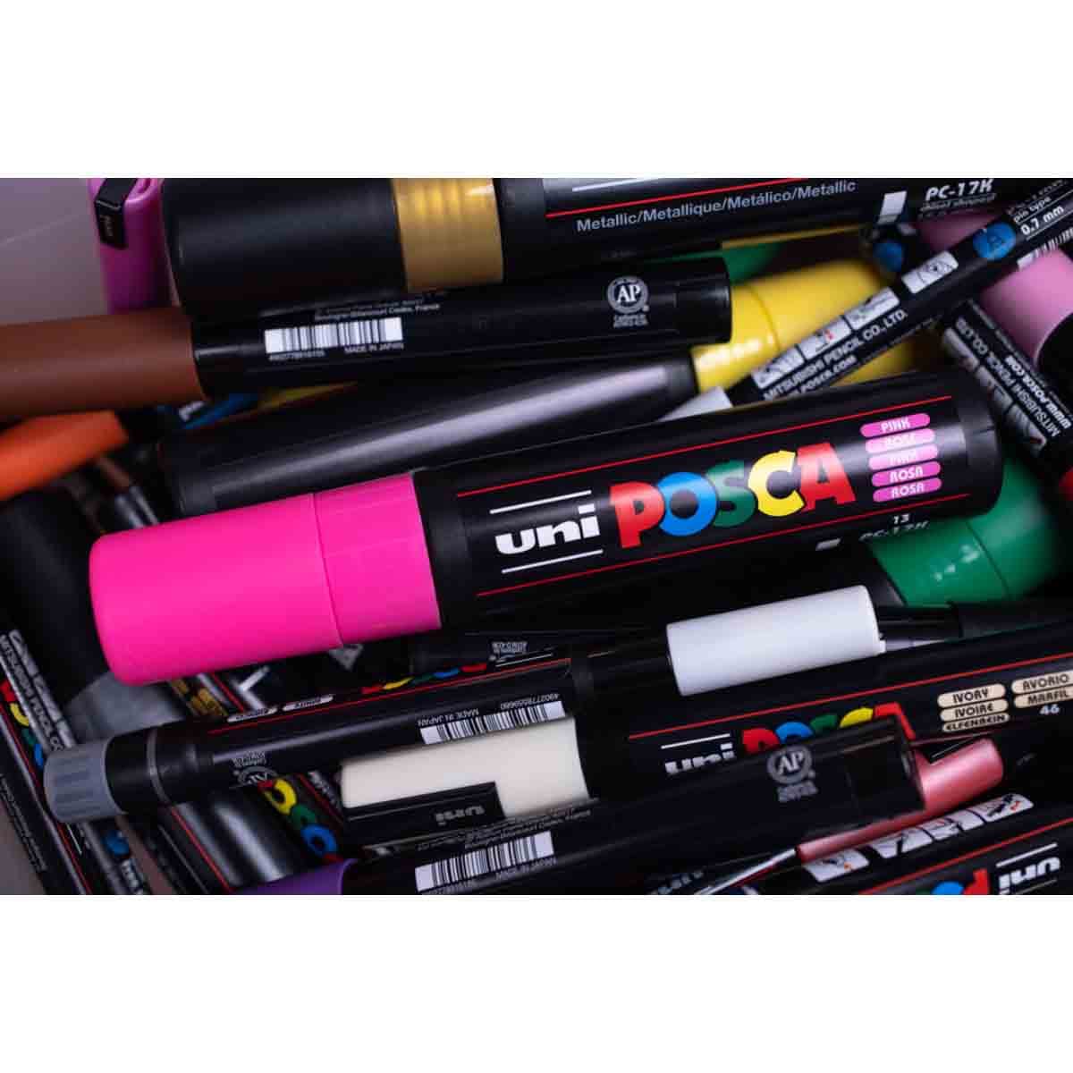 Uni Posca Basic Colour Marker Set, Pack of 16