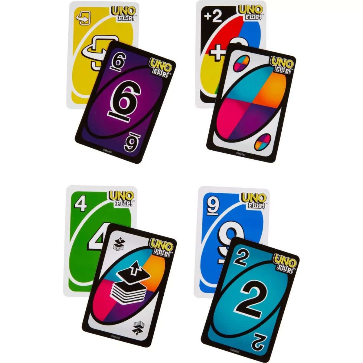 UNO Flip Side Card Game Unisex, 8-10 Years