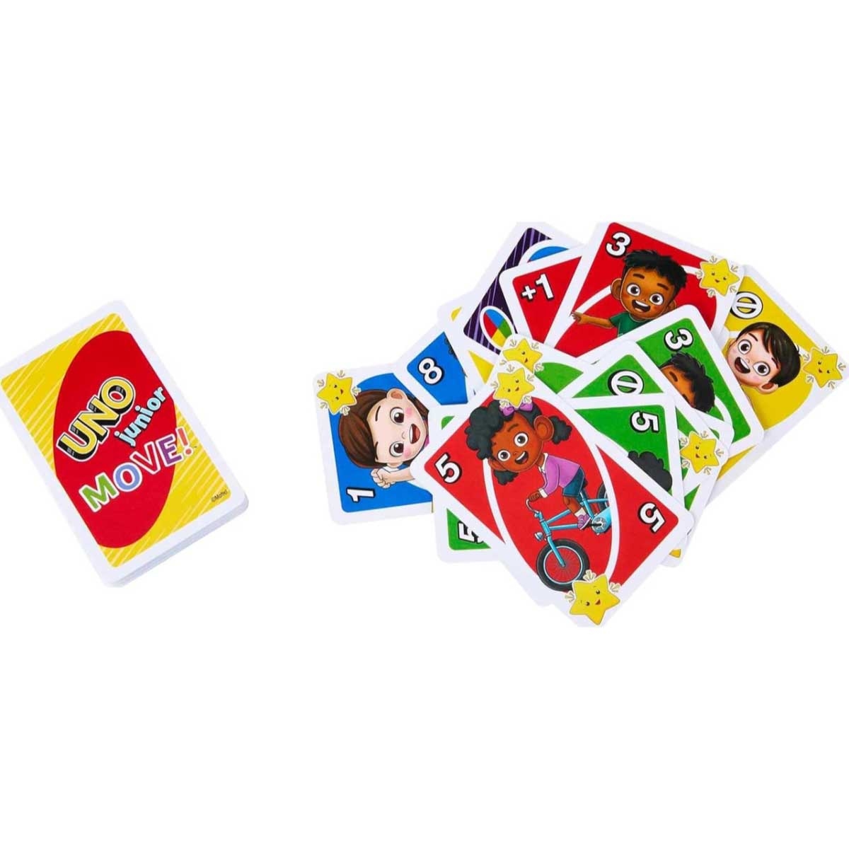 Uno Junior Move Card Game Unisex, 3-4 Years