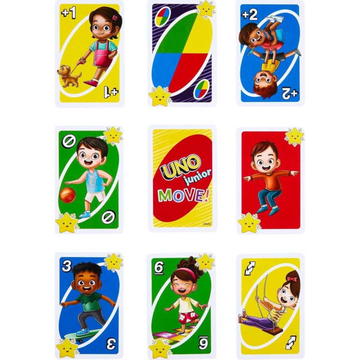 Uno Junior Move Card Game Unisex, 3-4 Years