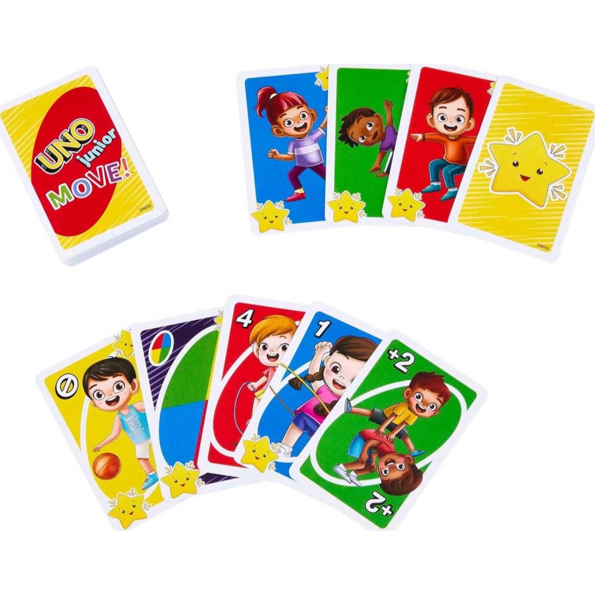 Uno Junior Move Card Game Unisex, 3-4 Years