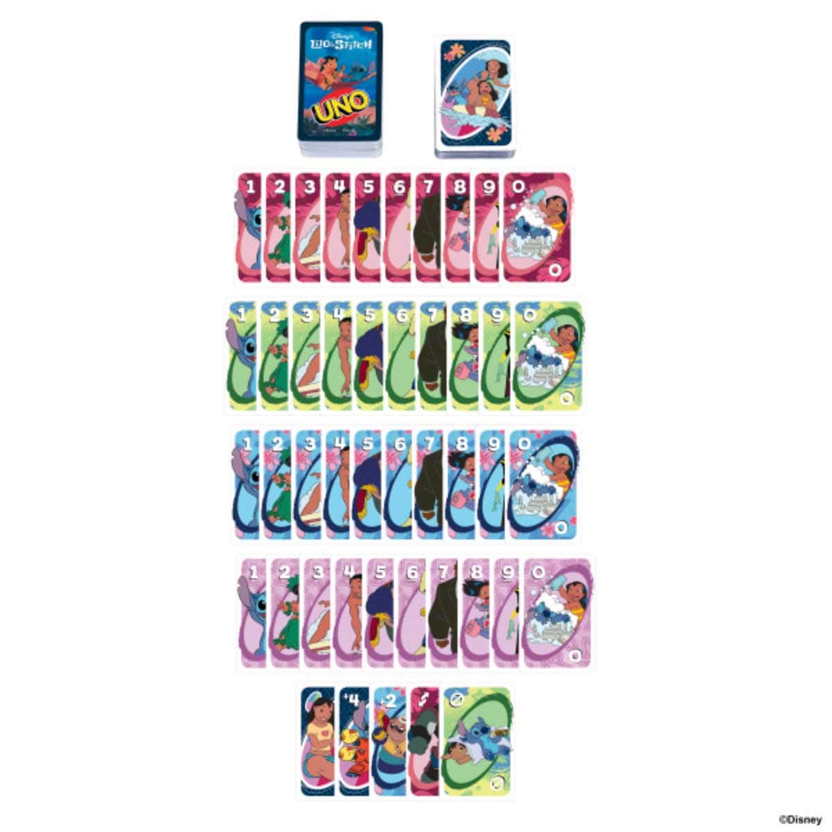 Uno Lilo & Stitch Card Game Unisex, 8-10 Years