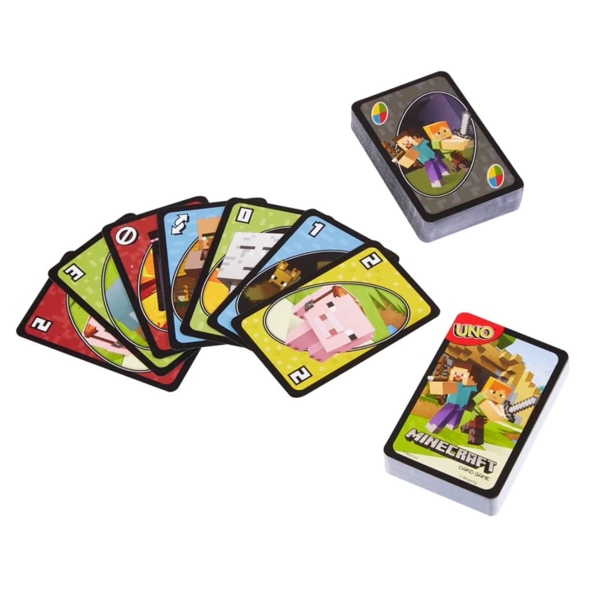 UNO Minecraft Card Game Unisex, 8-10 Years