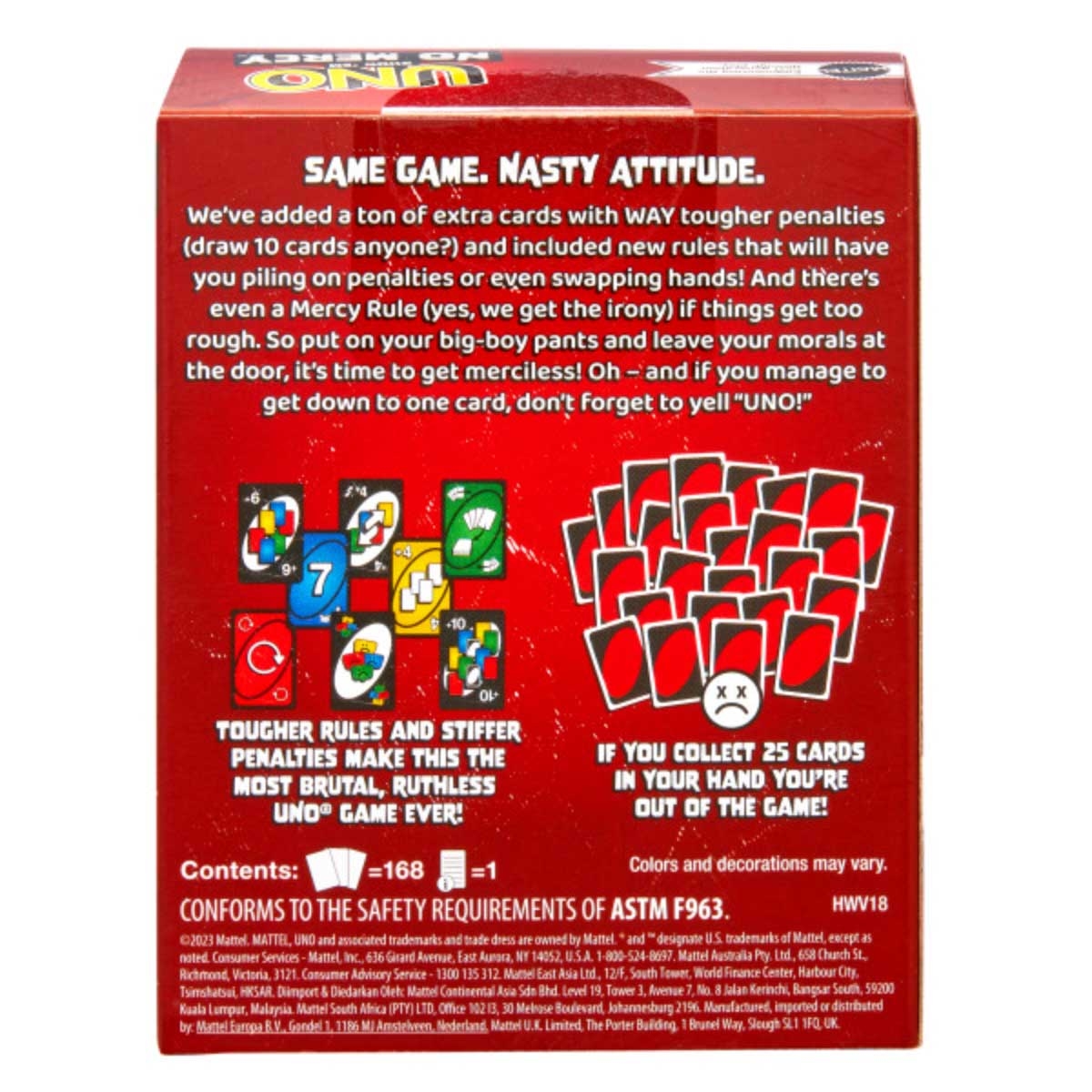 Uno Show 'em No Mercy Card Game Unisex, 8-10 Years