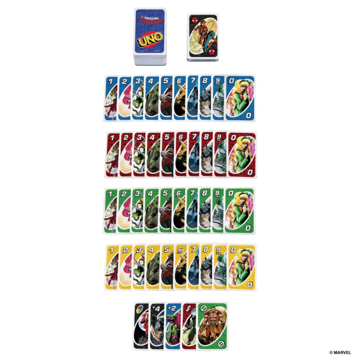 UNO Spider-Man Card Game Unisex, 8-10 Years