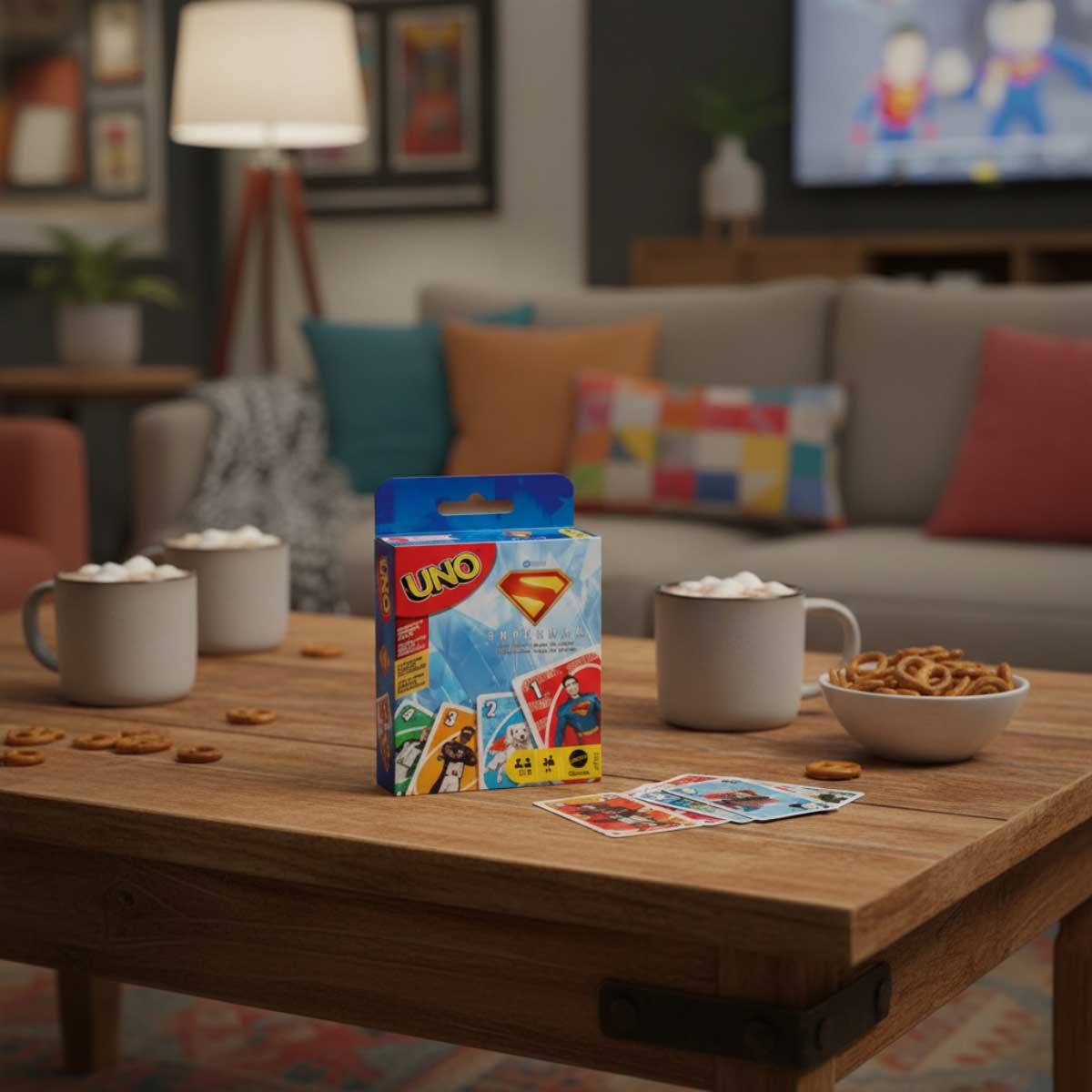 Uno Superman Movie Card Game Unisex, 8-10 Years