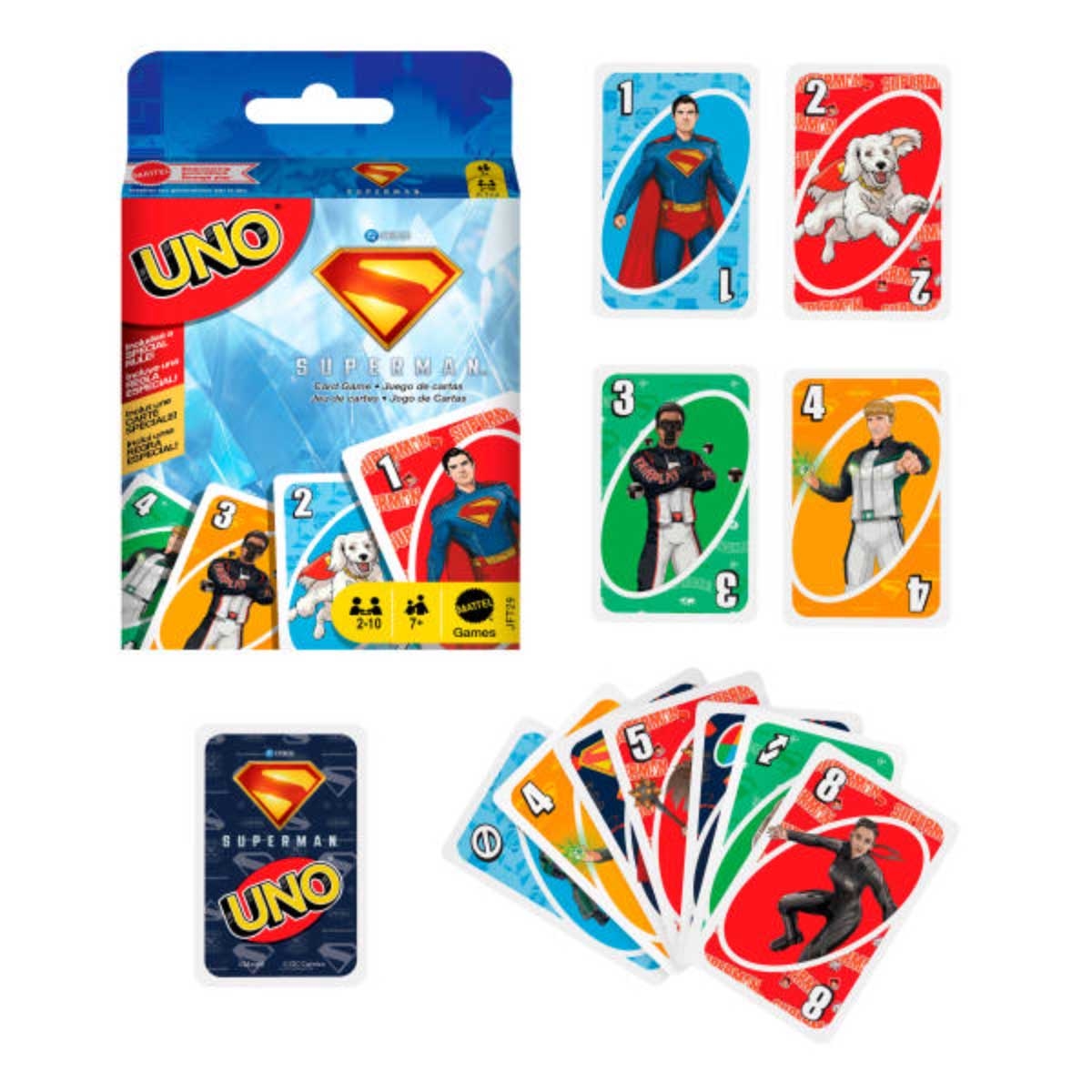 Uno Superman Movie Card Game Unisex, 8-10 Years