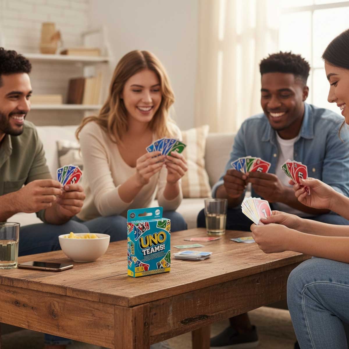 Uno Teams Card Game Unisex, 8-10 Years