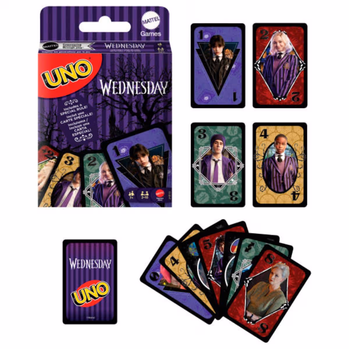 Uno Wednesday Card Game Unisex, 8-10 Years