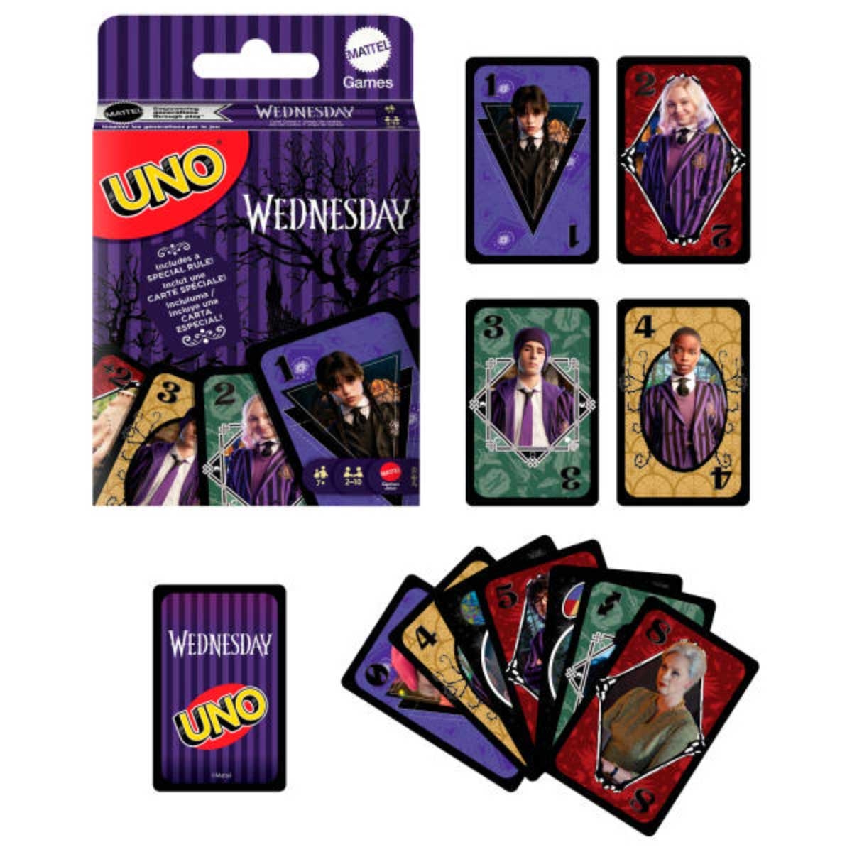 Uno Wednesday Card Game Unisex, 8-10 Years