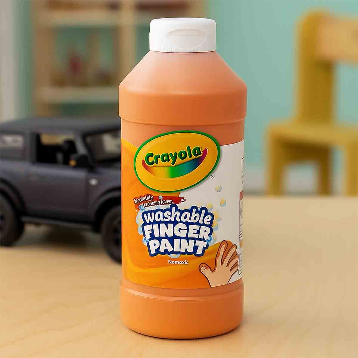 Crayola 16 oz. Washable Brown Finger Paint Unisex, 3-4 Years