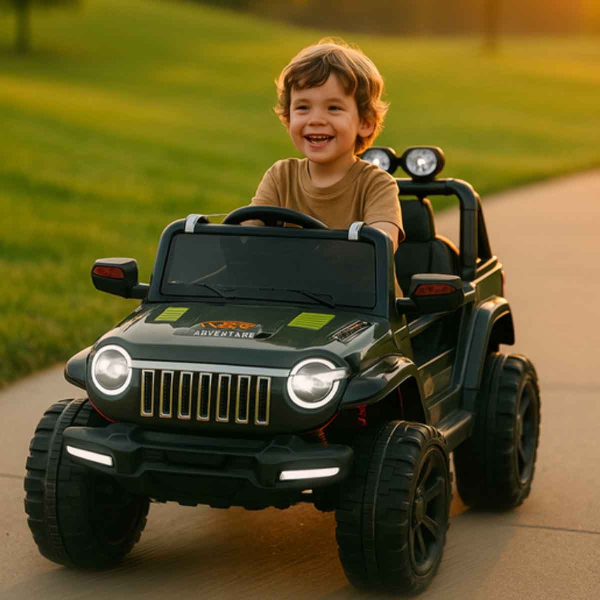 Urban Tots 1166 Steering Motor Ride-On Jeep Unisex, 5-7 Years