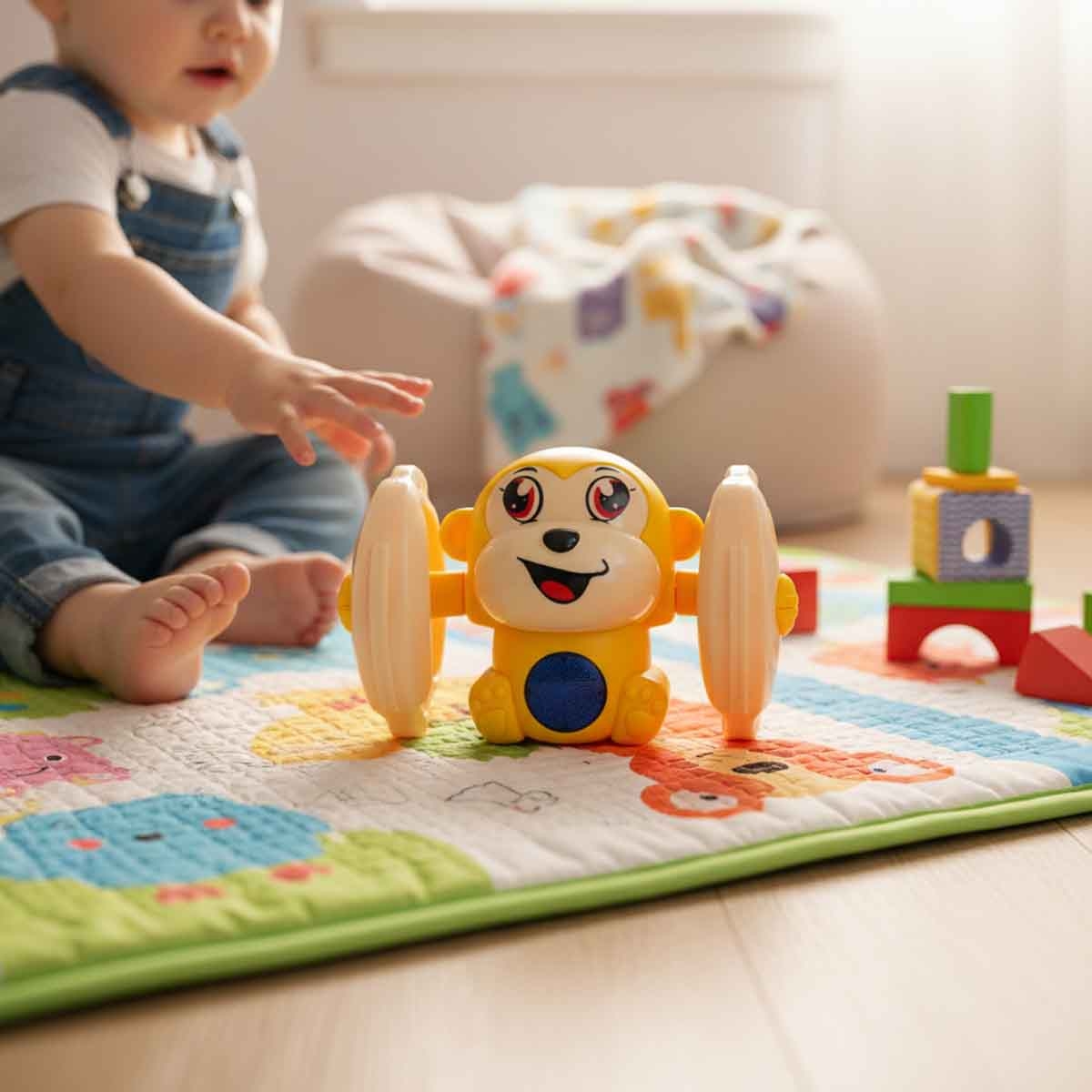 Urban Tots Voice Control Cartoon Monkey Sound Toy Unisex, 3-4 Years