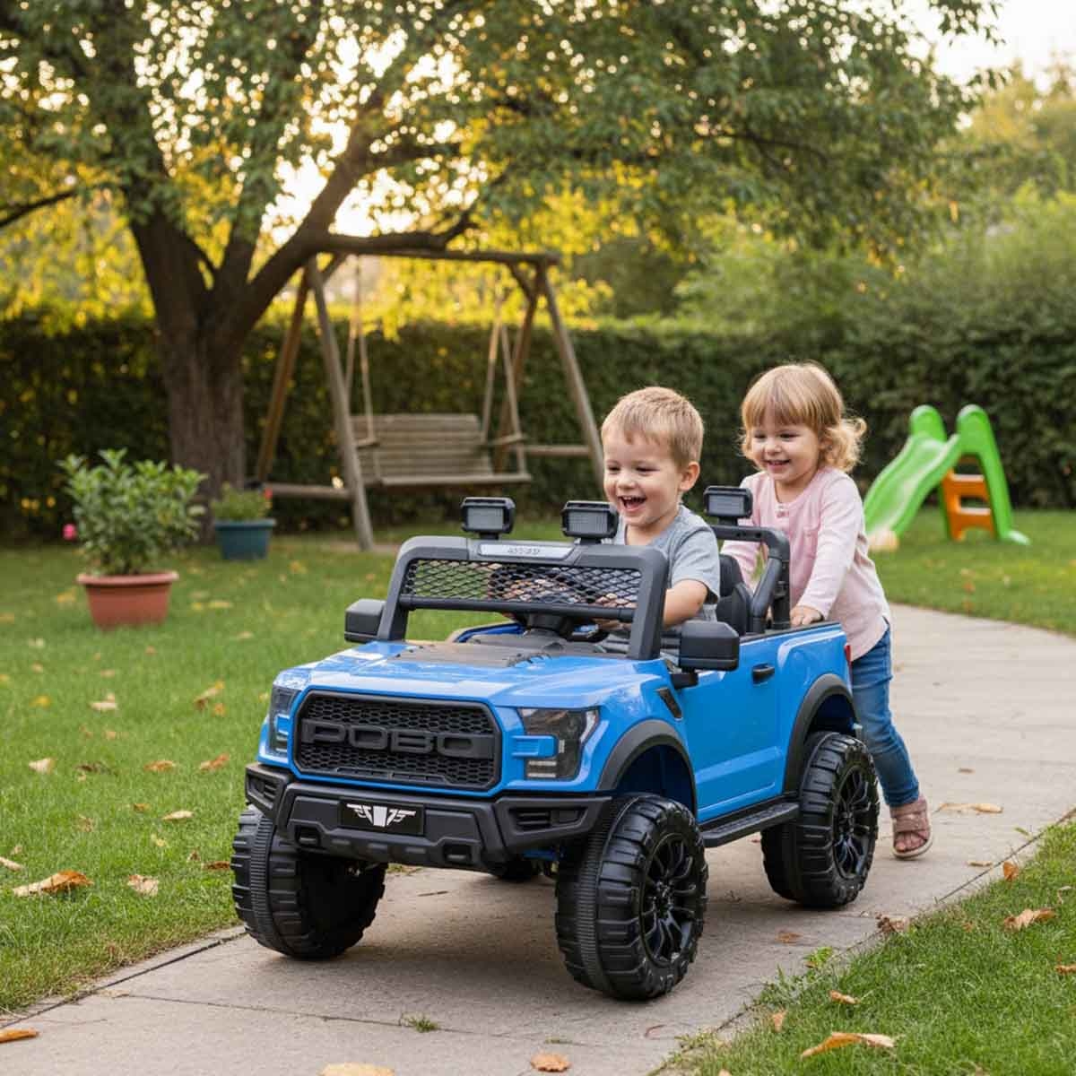 Urban Tots DHT-1135 4x4 Battery Operated Ride-On Jeep Unisex, 3-4 Years