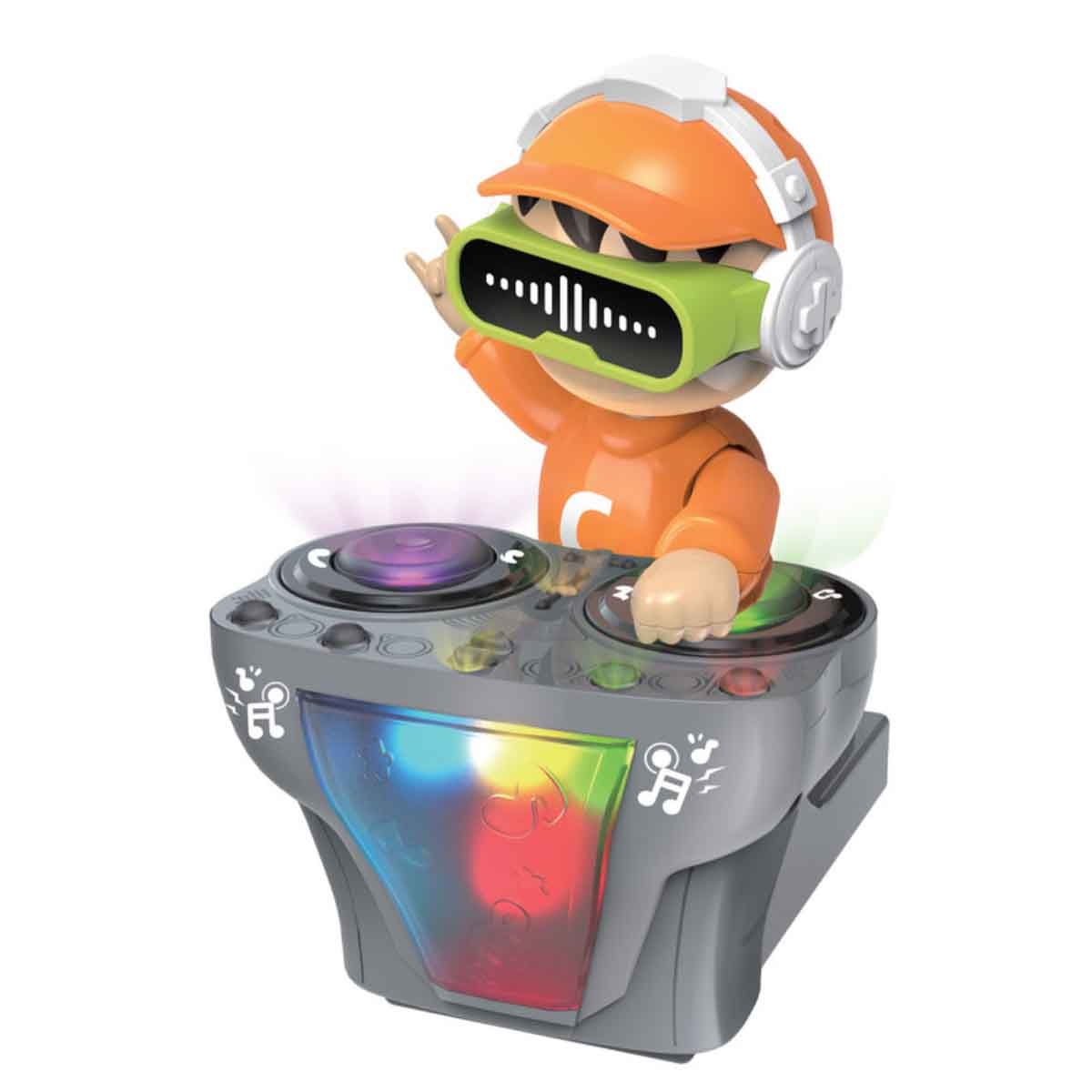 أوربان توتس لعبة روبوت دي جي بموسيقى ديناميكية واضواء LED للجنسين، 3-4 سنوات
