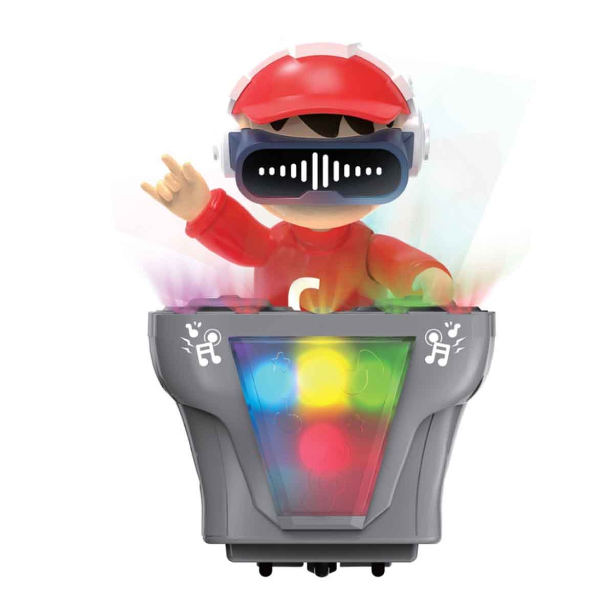 أوربان توتس لعبة روبوت دي جي بموسيقى ديناميكية واضواء LED للجنسين، 3-4 سنوات