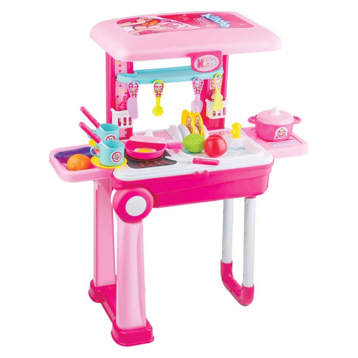 Urban Tots Realistic Trolley Kitchen Role-Play Set Girls, 3-4 Years