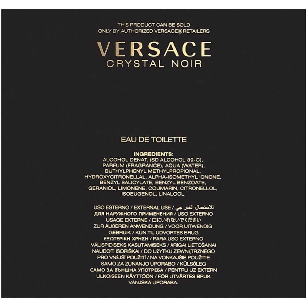 Versace Crystal Noir Eau De Toilette for Women