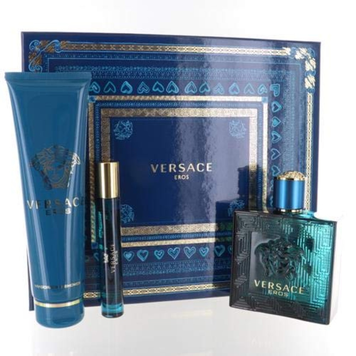 Versace Eroseau Eau De Toilette Gift Set for Men