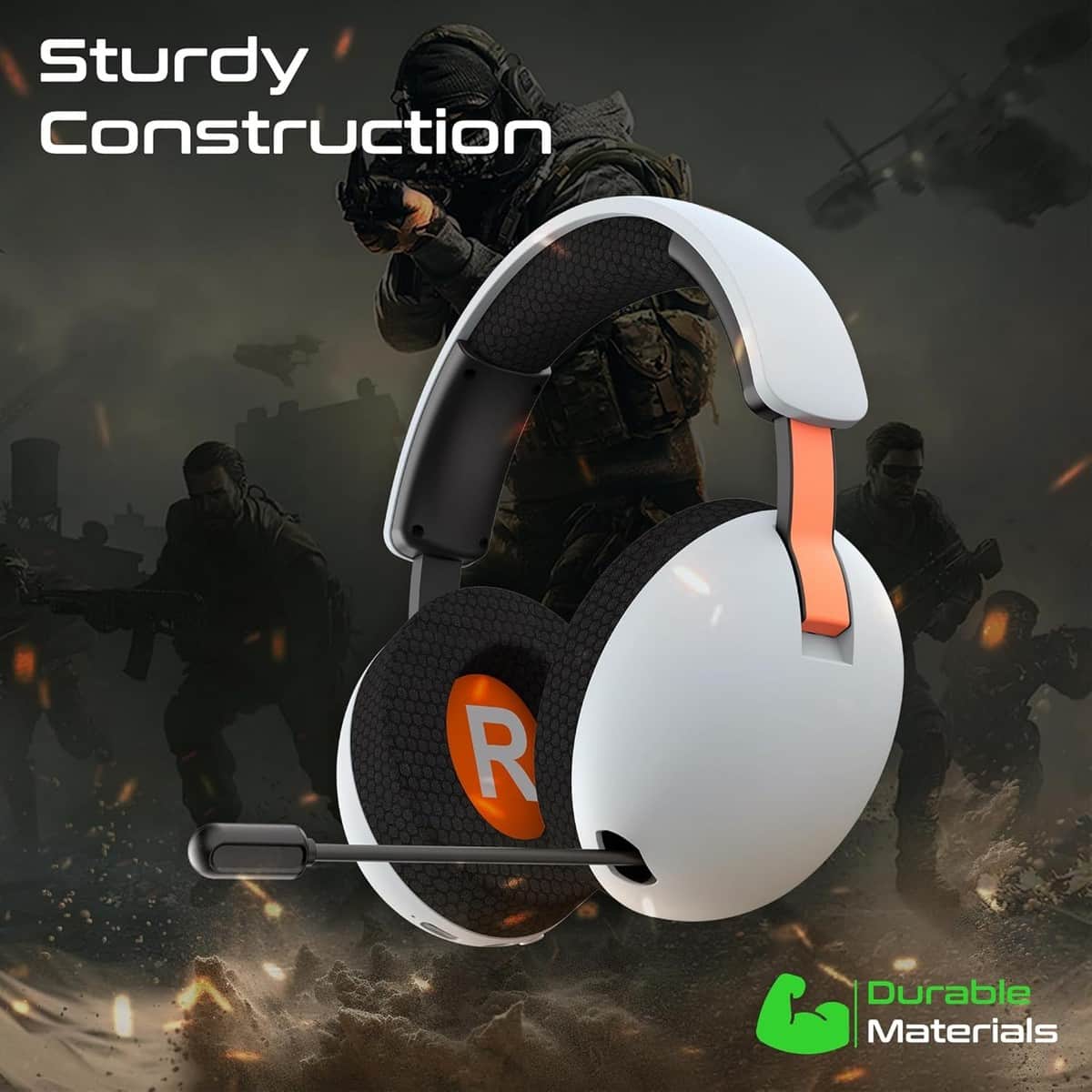 Vertux BB-8 High-Fidelity Wireless Over-Ear Gaming Headset