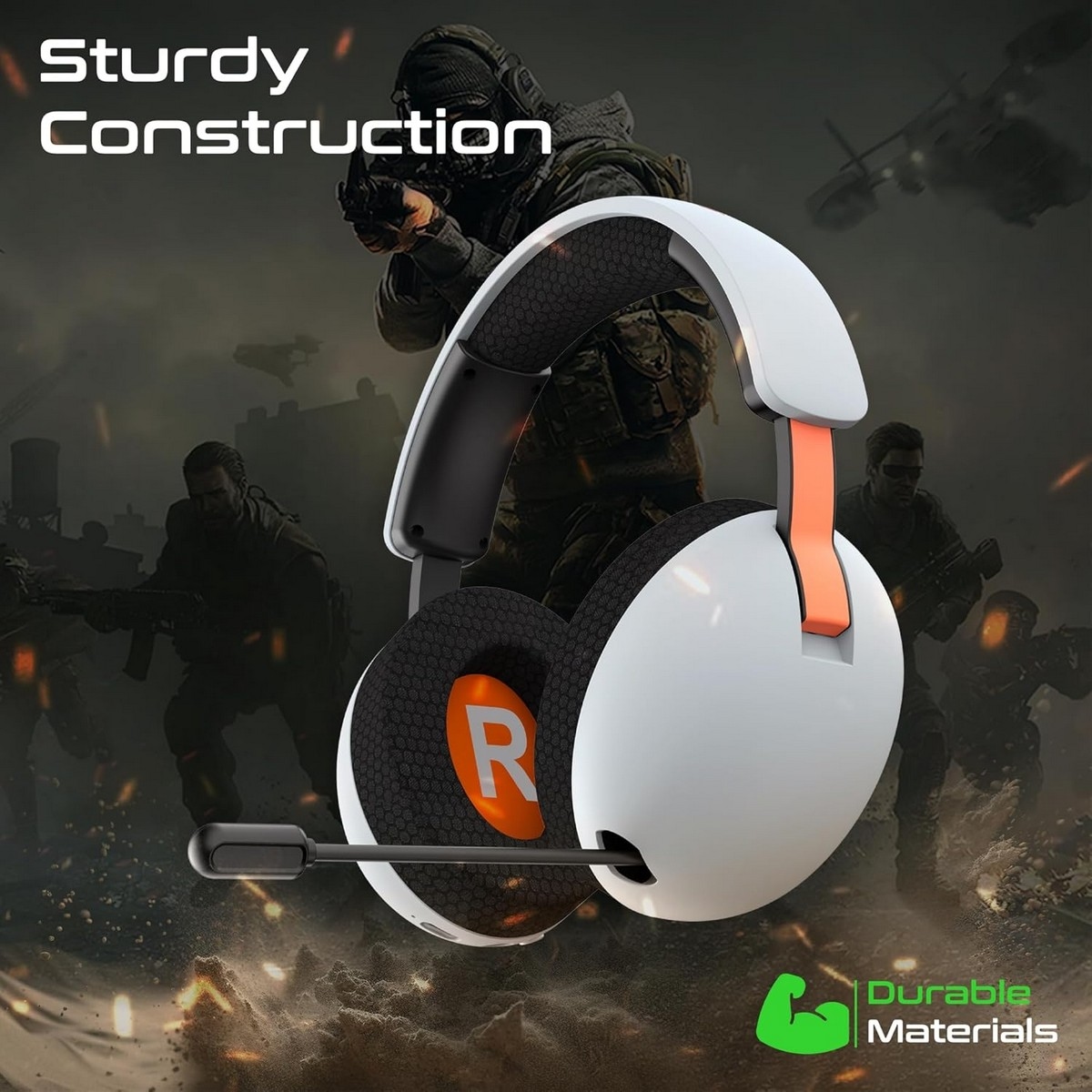 Vertux BB-8 High-Fidelity Wireless Over-Ear Gaming Headset