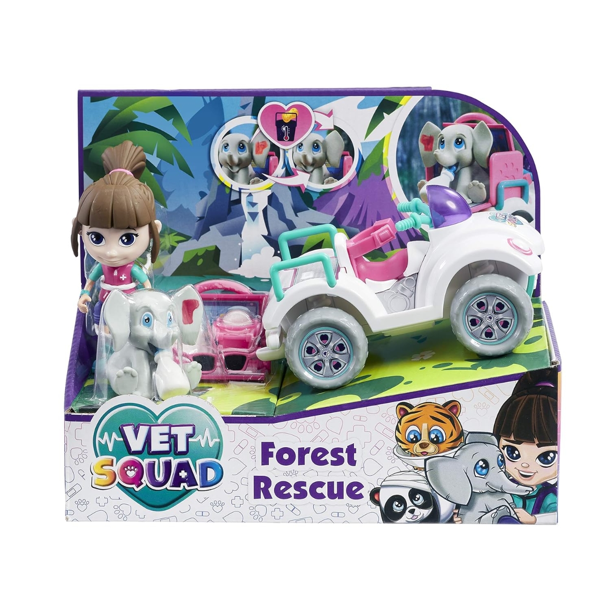 Vet Squad Forest Rescue Quad Bike & Ava Playset Unisex, 3-4 Years