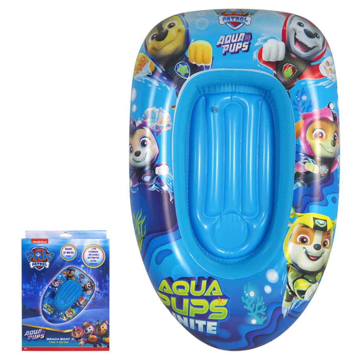 Nickelodeon Paw Patrol Inflatable Boat Boys, 3-4 Years