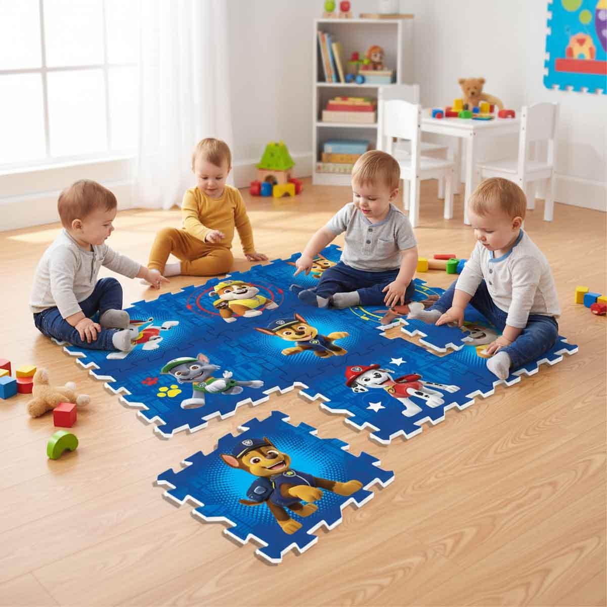 Nickelodeon PMS-PPB-01 Paw Patrol Interlocking EVA Mat Boys, 3-4 Years