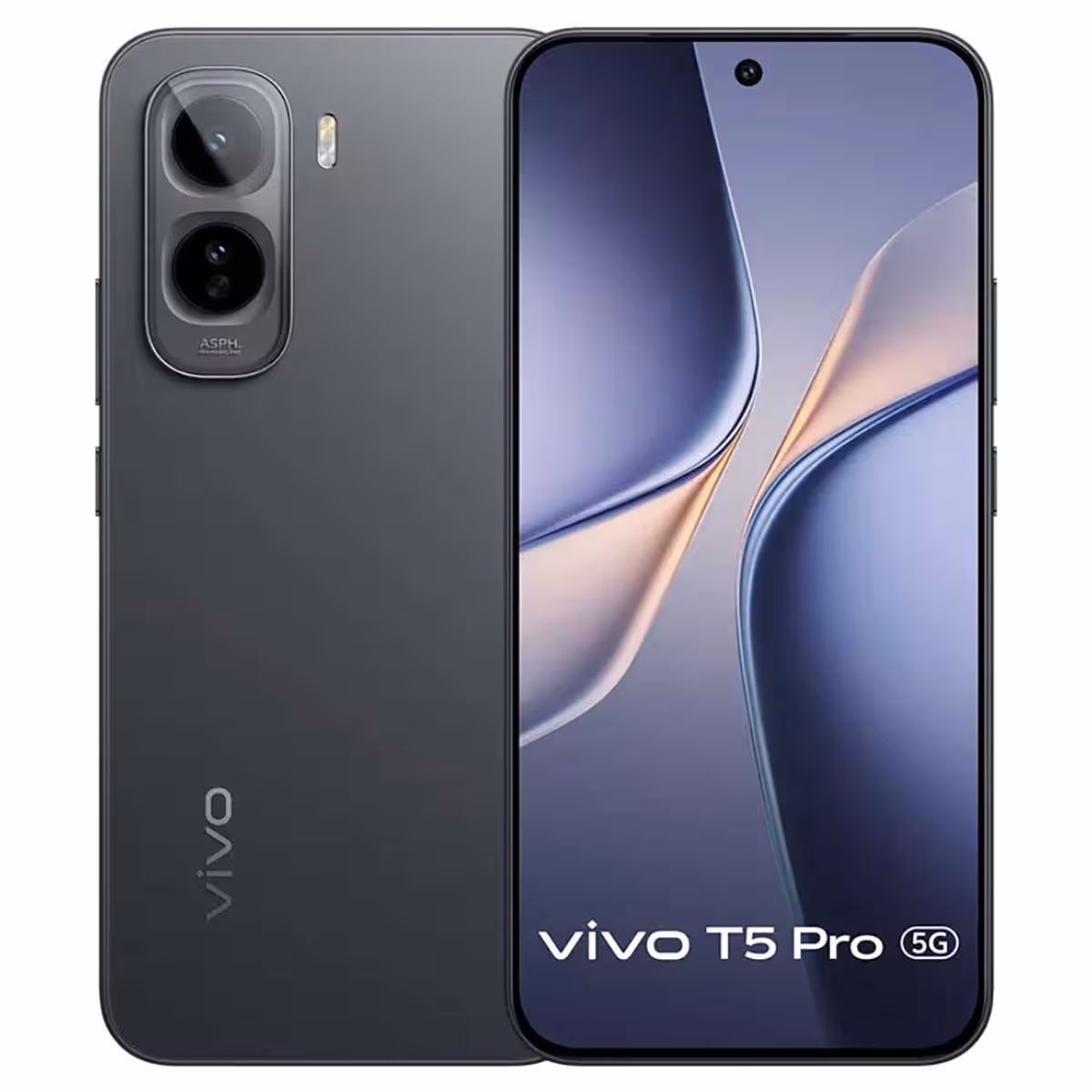 Vivo T5 Pro 5G Android Smartphone (8GB + 256GB), KSA Version - Cosmic Black