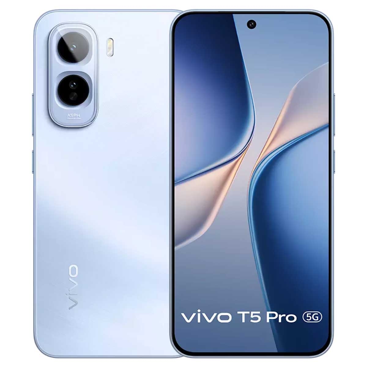 Vivo T5 Pro 5G Android Smartphone (8GB + 256GB), KSA Version - Glacier Blue