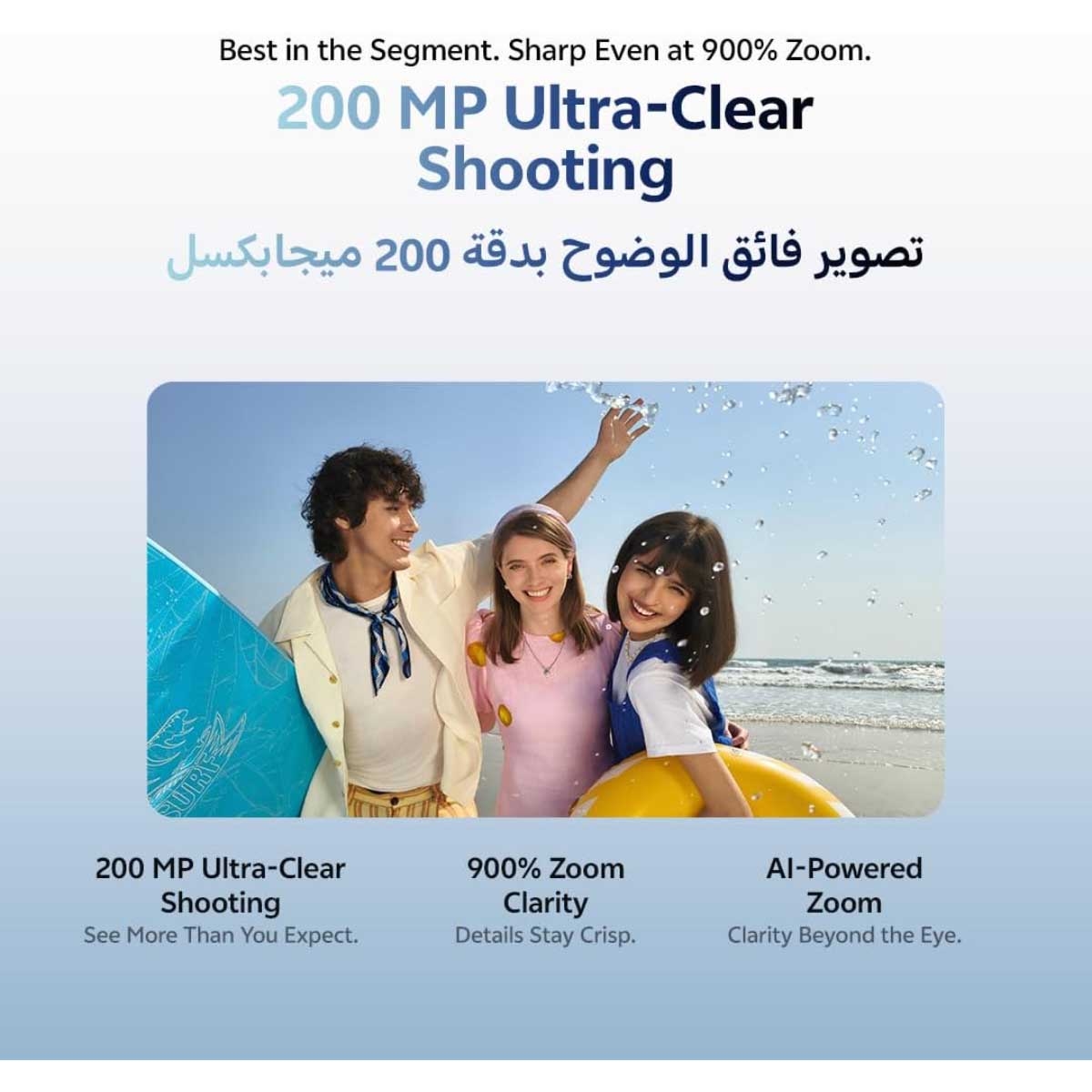 فيفو V70 FE 5G (8 جيجابايت رام، سعة 256 جيجابايت)، إصدار السعودية - أزرق محيطي مع سماعات TWS + شاحن + حافظة حماية - حزمة متكاملة