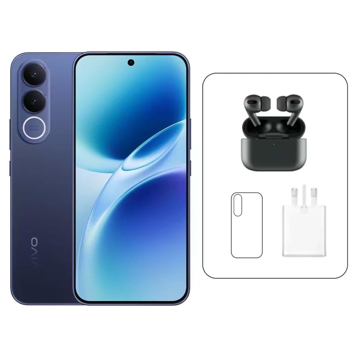 فيفو V70 FE 5G مع سماعات TWS + شاحن + حافظة حماية - حزمة متكاملة