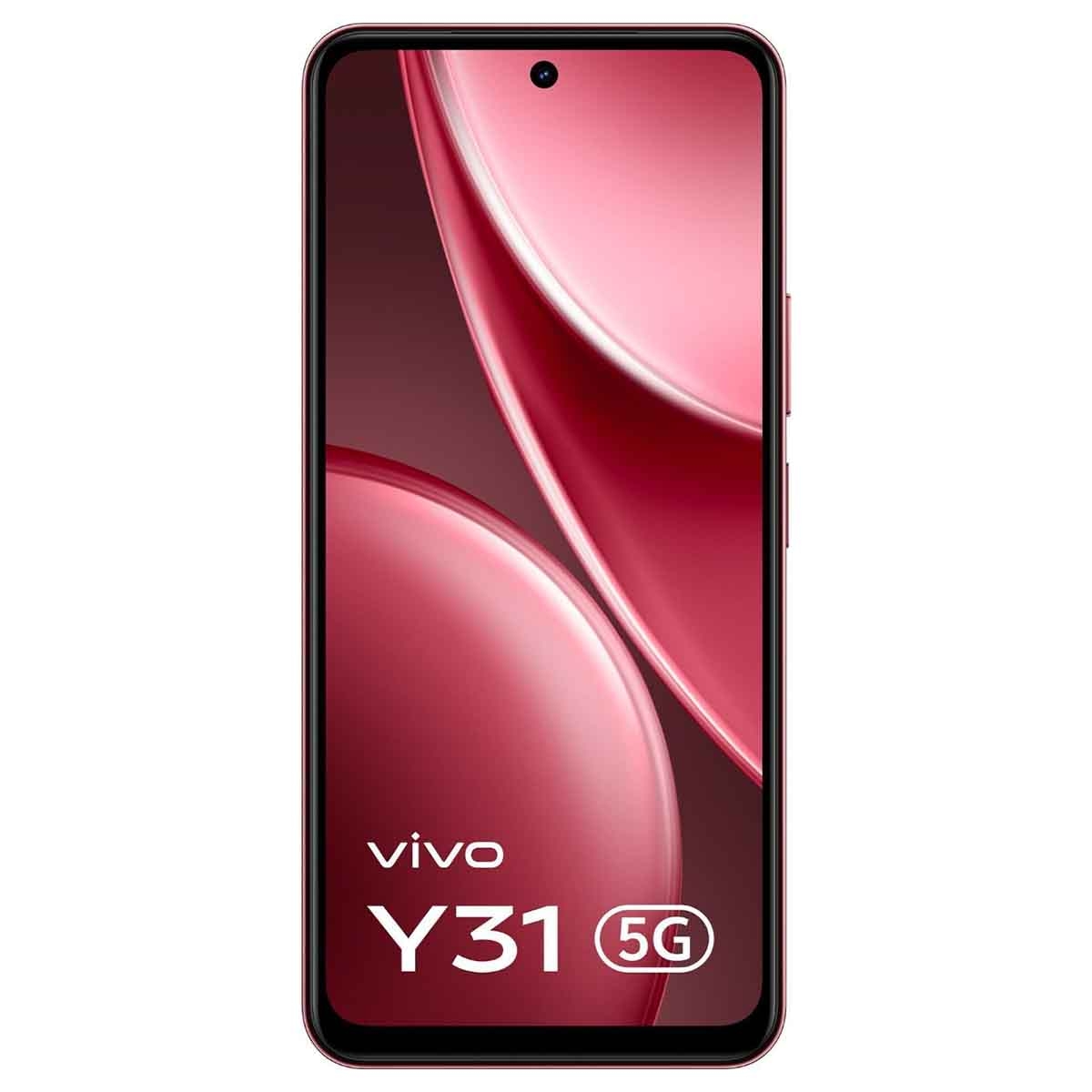 Vivo Y31 5G Android Smartphone (12GB RAM, 256GB Storage) - Red