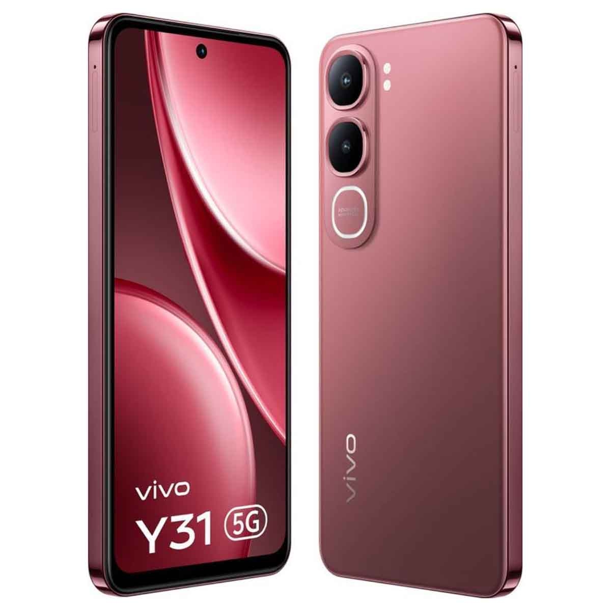 Vivo Y31 5G Android Smartphone (12GB RAM, 256GB Storage) - Red