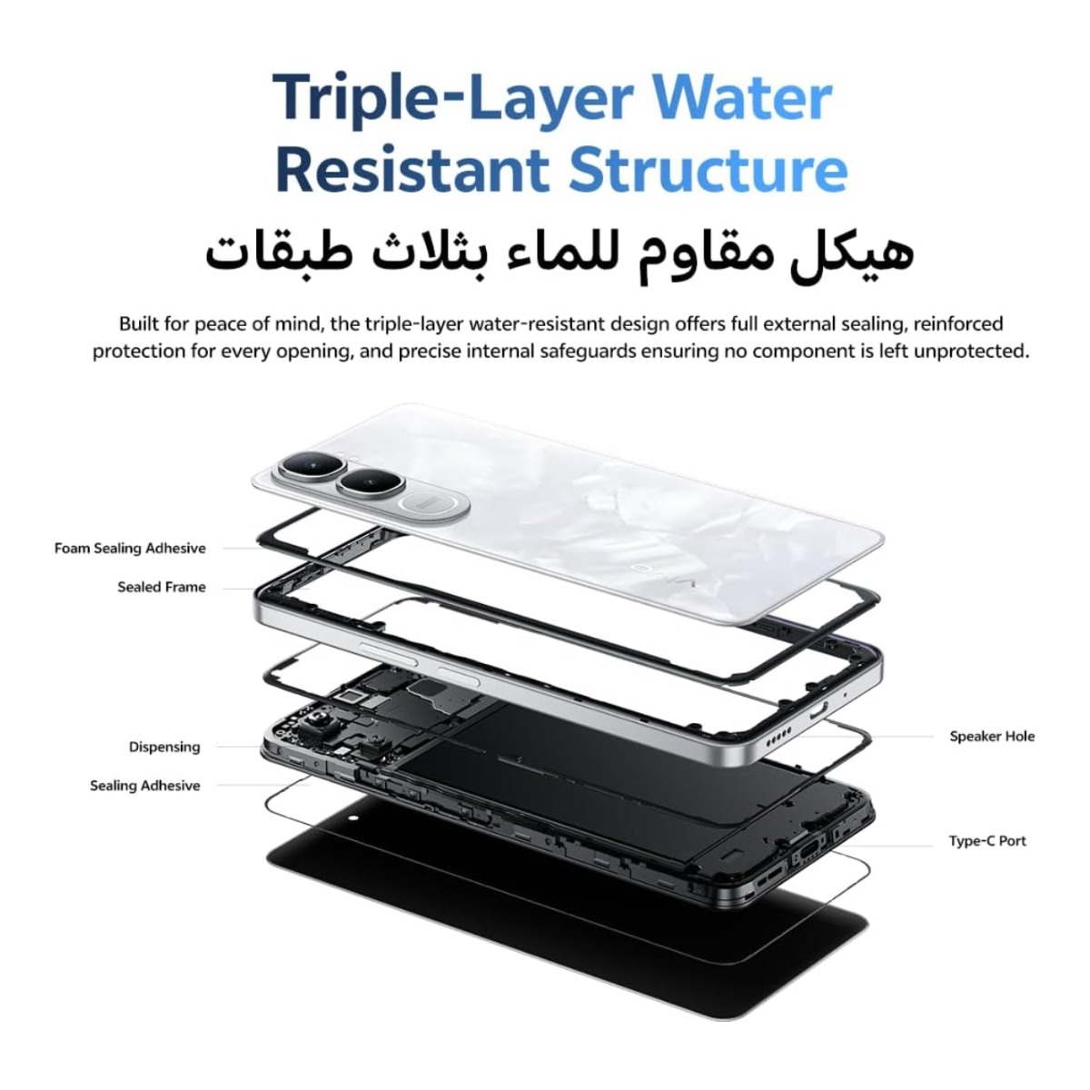 فيفو Y31s جوال بتقنية 5G بنظام أندرويد مع باقة سماعات لاسلكية بالكامل + شاحن + غطاء حماية