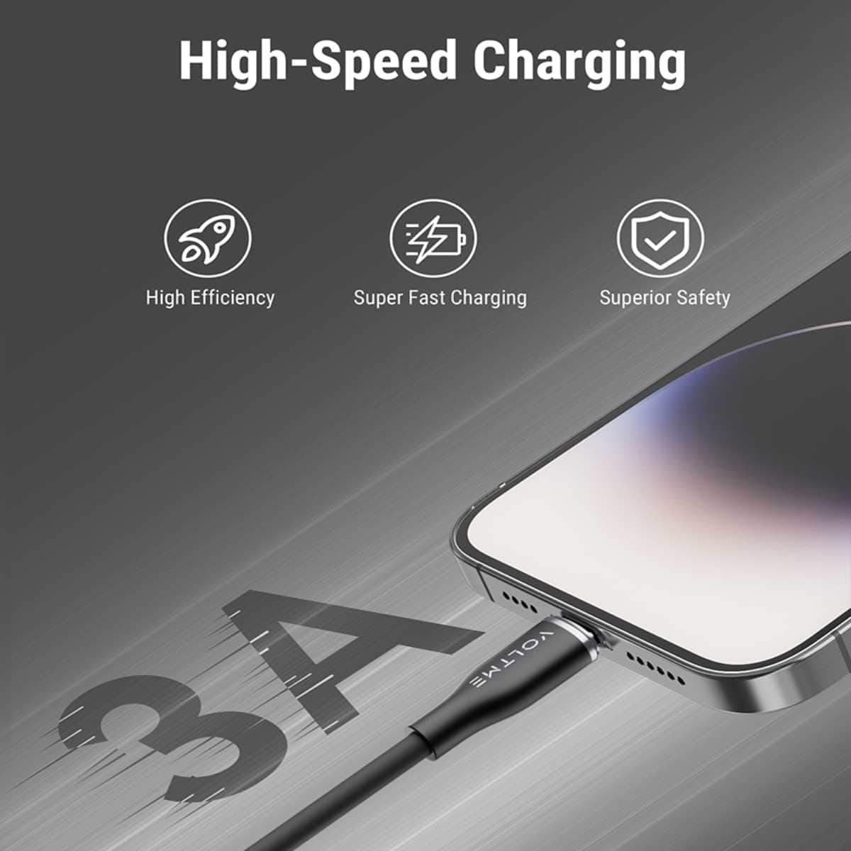Voltme Moss Series 30W USB-C to Lightning Cable