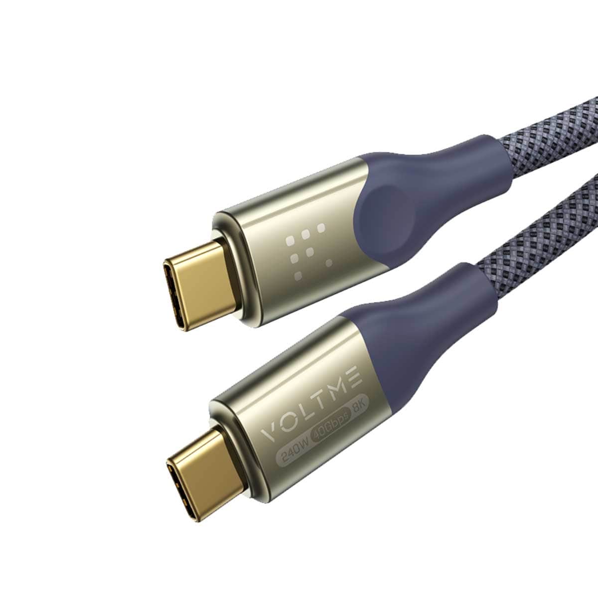 فولتمي كابل باور لينك يوترون سيريز USB-C إلى USB-C من النايلون بطول 1.2 متر وقدرة 240W