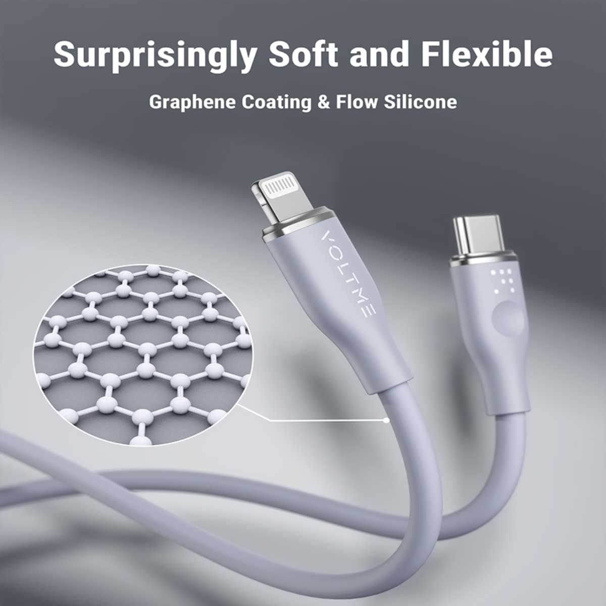 Voltme Moss Series 30W USB-C to Lightning Cable