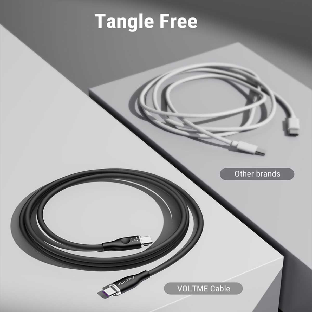 فولتمي كابل موس سيريز USB-C إلى USB-C بقدرة 100W