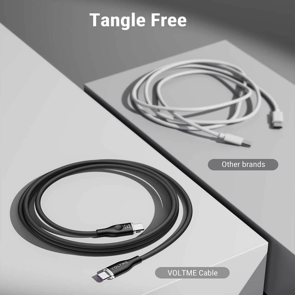 فولتمي كابل موس سيريز USB-C إلى USB-C بقدرة 100W