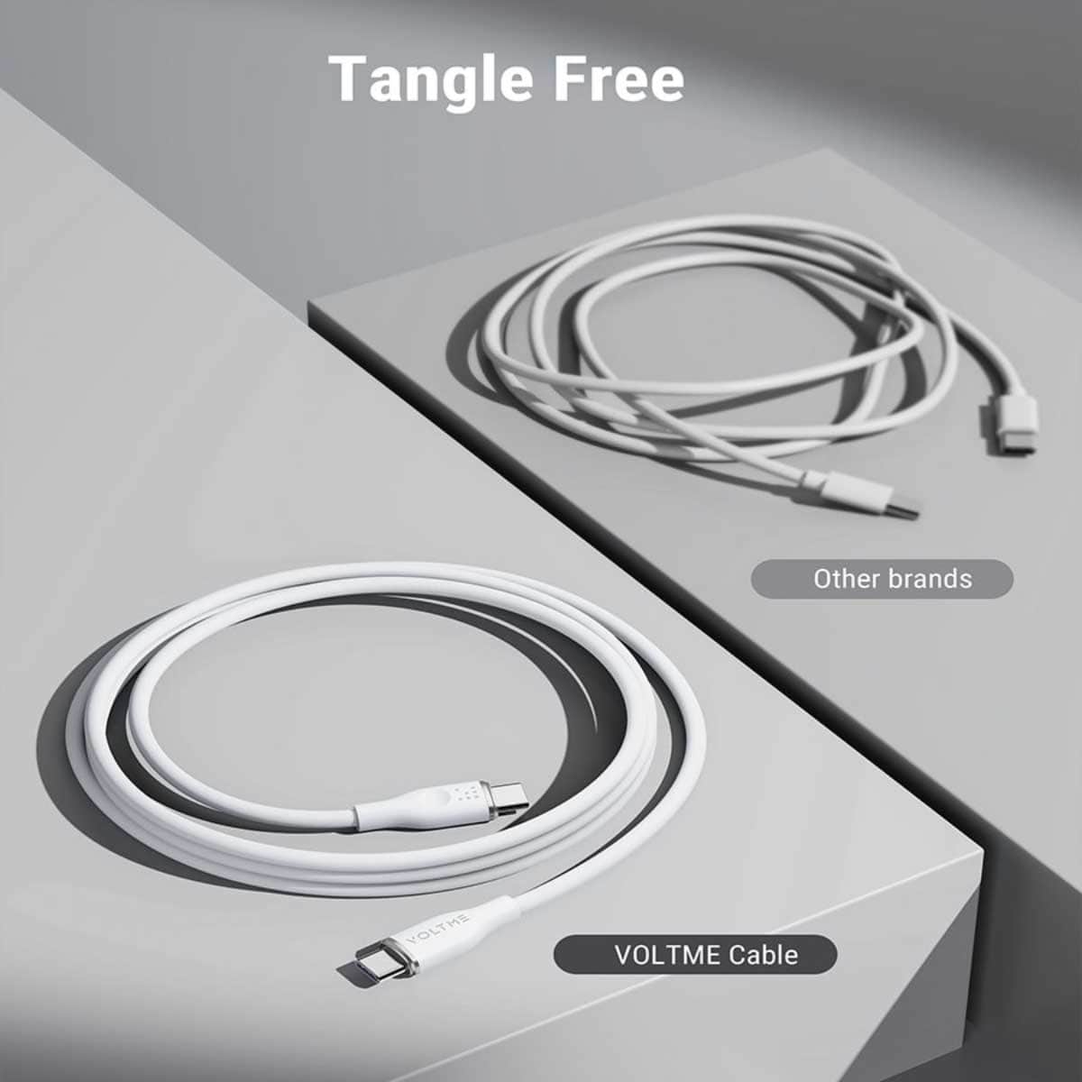فولتمي كابل موس سيريز USB-C إلى USB-C بقدرة 100W