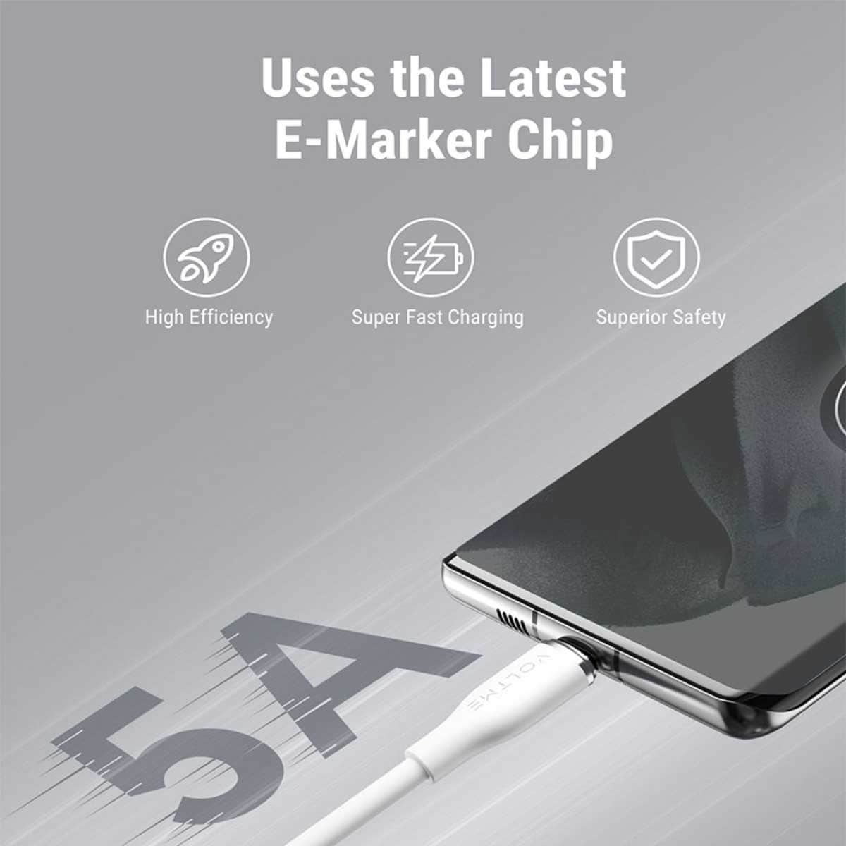 فولتمي كابل موس سيريز USB-C إلى USB-C بقدرة 100W