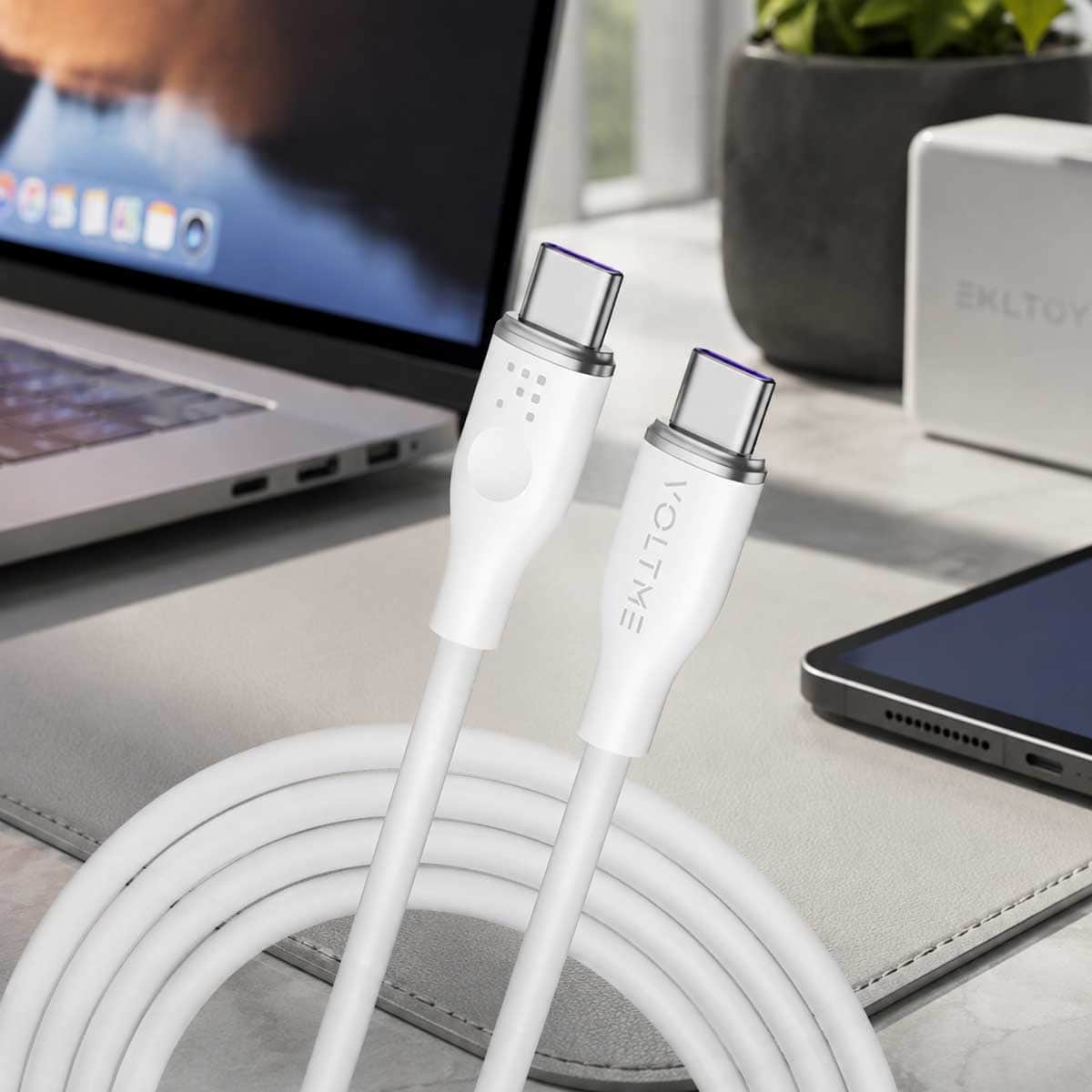 فولتمي كابل موس سيريز USB-C إلى USB-C بقدرة 60W
