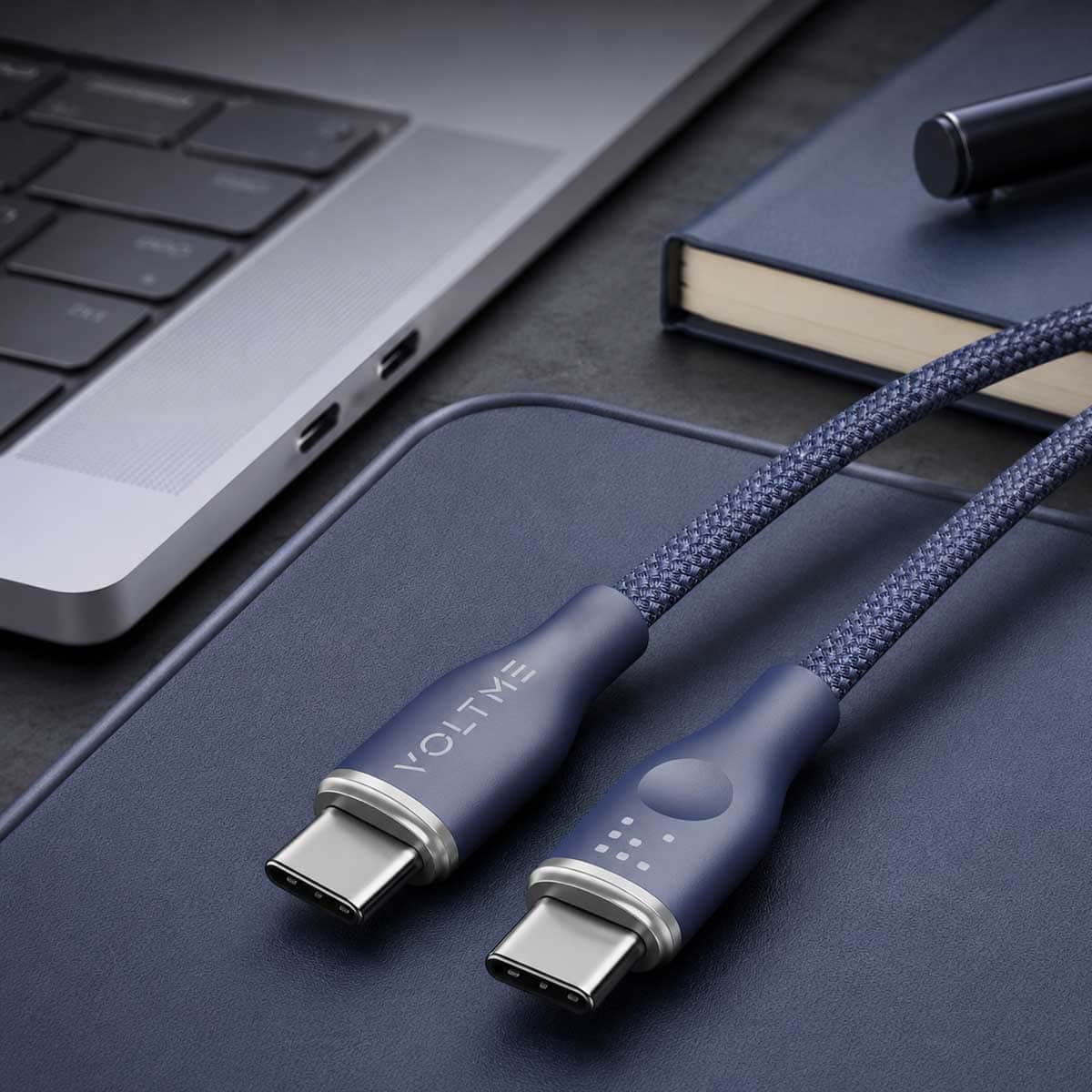 فولتمي كابل راج سيريز USB-C إلى USB-C من النايلون بقدرة 60W
