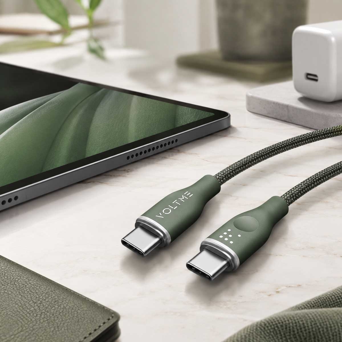 Voltme Rugg Series 100W Nylon USB-C to USB-C Cable